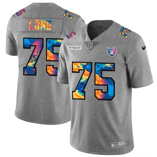 Las Vegas Raiders 75 Howie Long Men Nike Multi Color 2020 NFL Crucial Catch NFL Jersey Greyheather